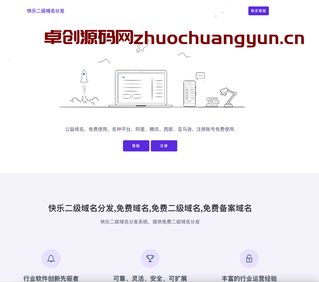图片[3]-【PHP7.2专属】许愿快乐二级域名分发系统V2.0重置版下载 – TP伪静态/一键安装/去广告版 | 168源码网-168源码网-PHP网站源码模板,插件软件资源分享平台！