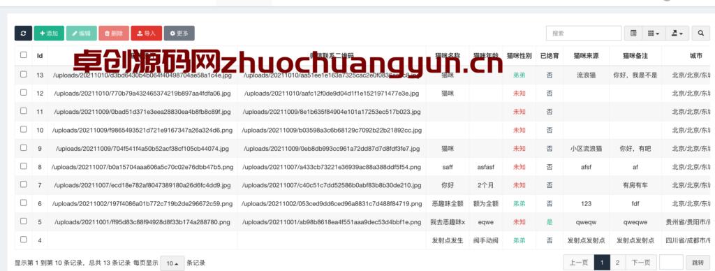 图片[3]-宠物领养平台源码下载_流浪猫狗救助系统H5开发框架_可封装APP信息发布系统—168源码网-168源码网-PHP网站源码模板,插件软件资源分享平台！