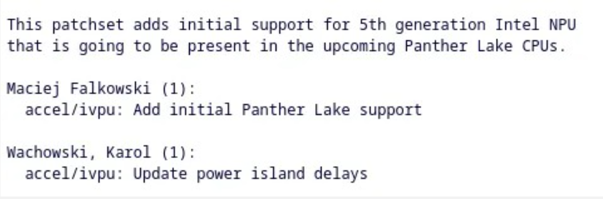 图片[2]-英特尔确认为 Panther Lake 配备第五代 NPU，处理器有望命名酷睿 Ultra 300-168源码网-PHP网站源码模板,插件软件资源分享平台！