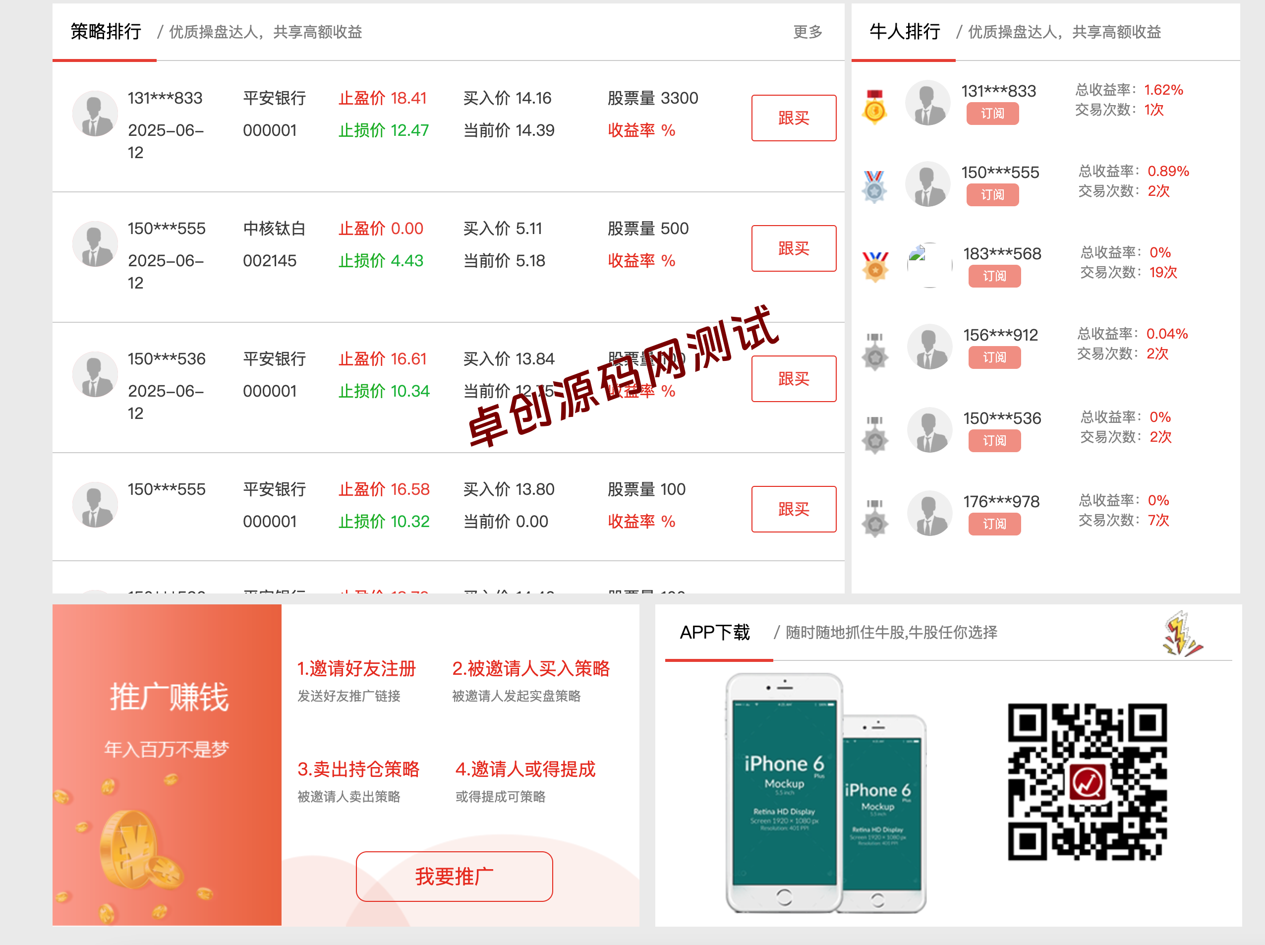 图片[2]-【卓创源码】配资区块交易盘源码下载 – 区块链股票策略平台 实盘跟投+多级分佣系统-168源码网-PHP网站源码模板,插件软件资源分享平台！