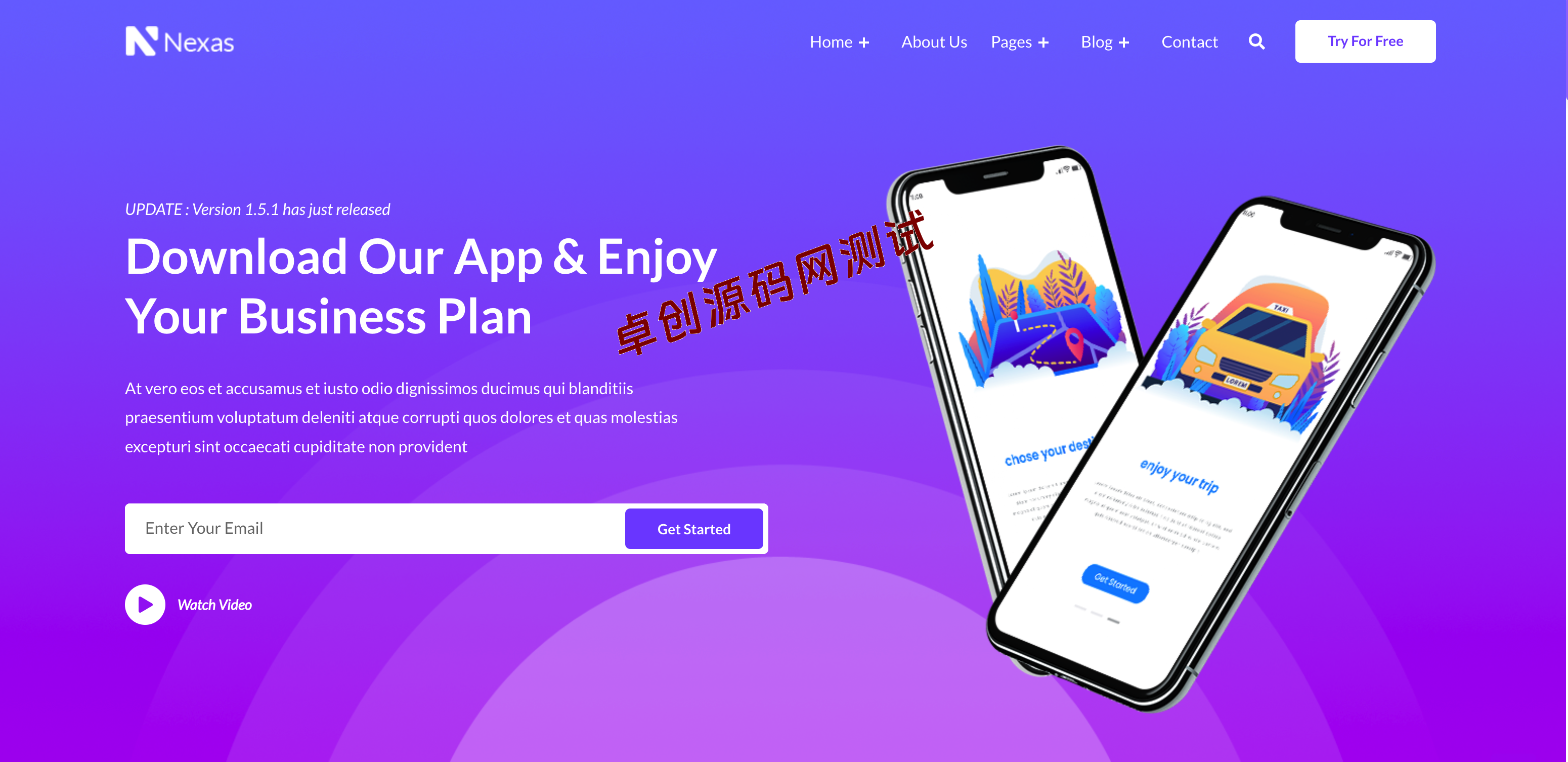 【168源码网】精品源码：多用途App软件业务介绍官网模板 - 蓝色渐变专业风格，响应式IT科技公司HTML模板源码，100%验证代码！​​-168源码网-PHP网站源码模板,插件软件资源分享平台！