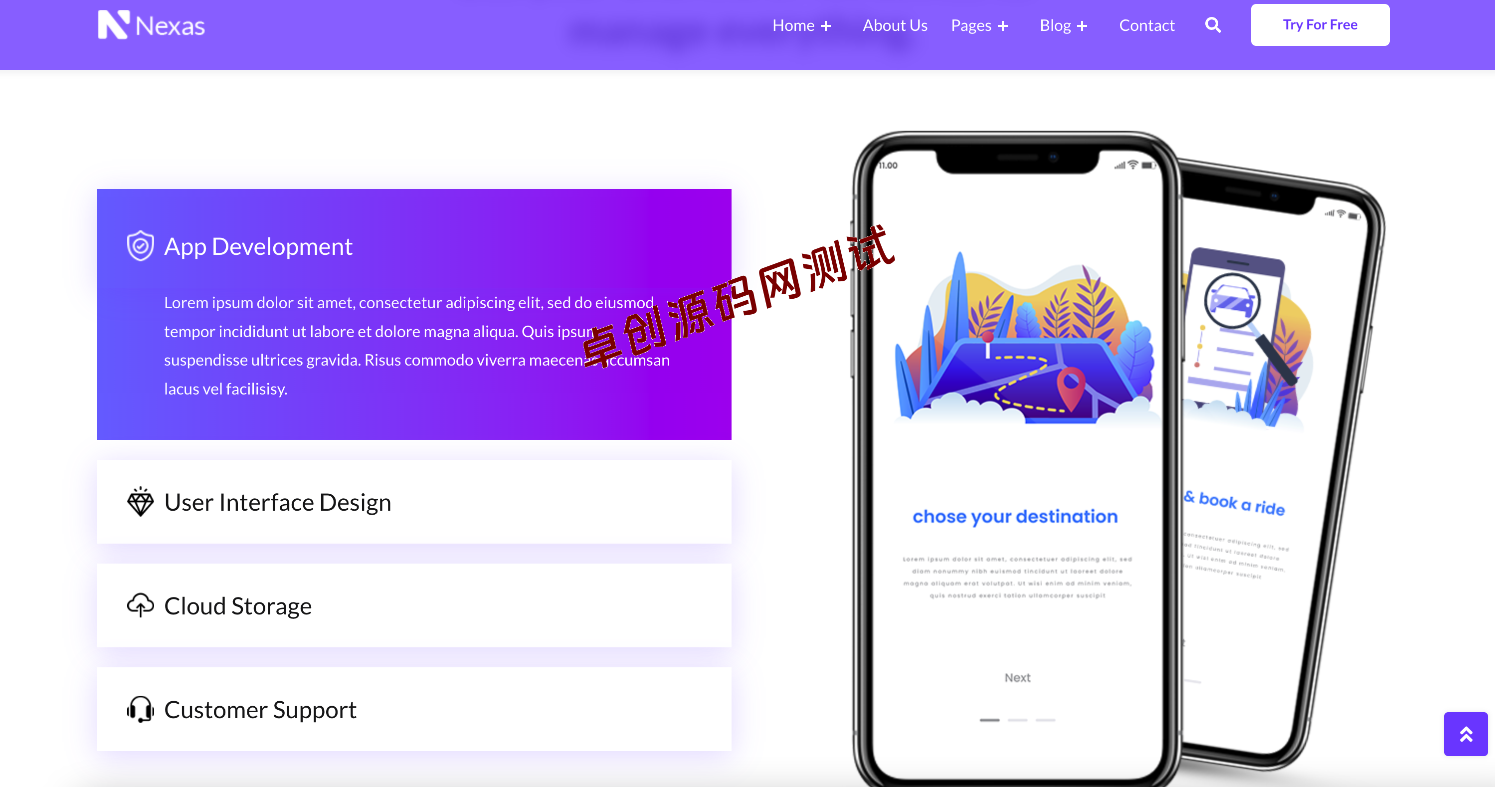 图片[3]-【168源码网】精品源码：多用途App软件业务介绍官网模板 – 蓝色渐变专业风格，响应式IT科技公司HTML模板源码，100%验证代码！​​-168源码网-PHP网站源码模板,插件软件资源分享平台！