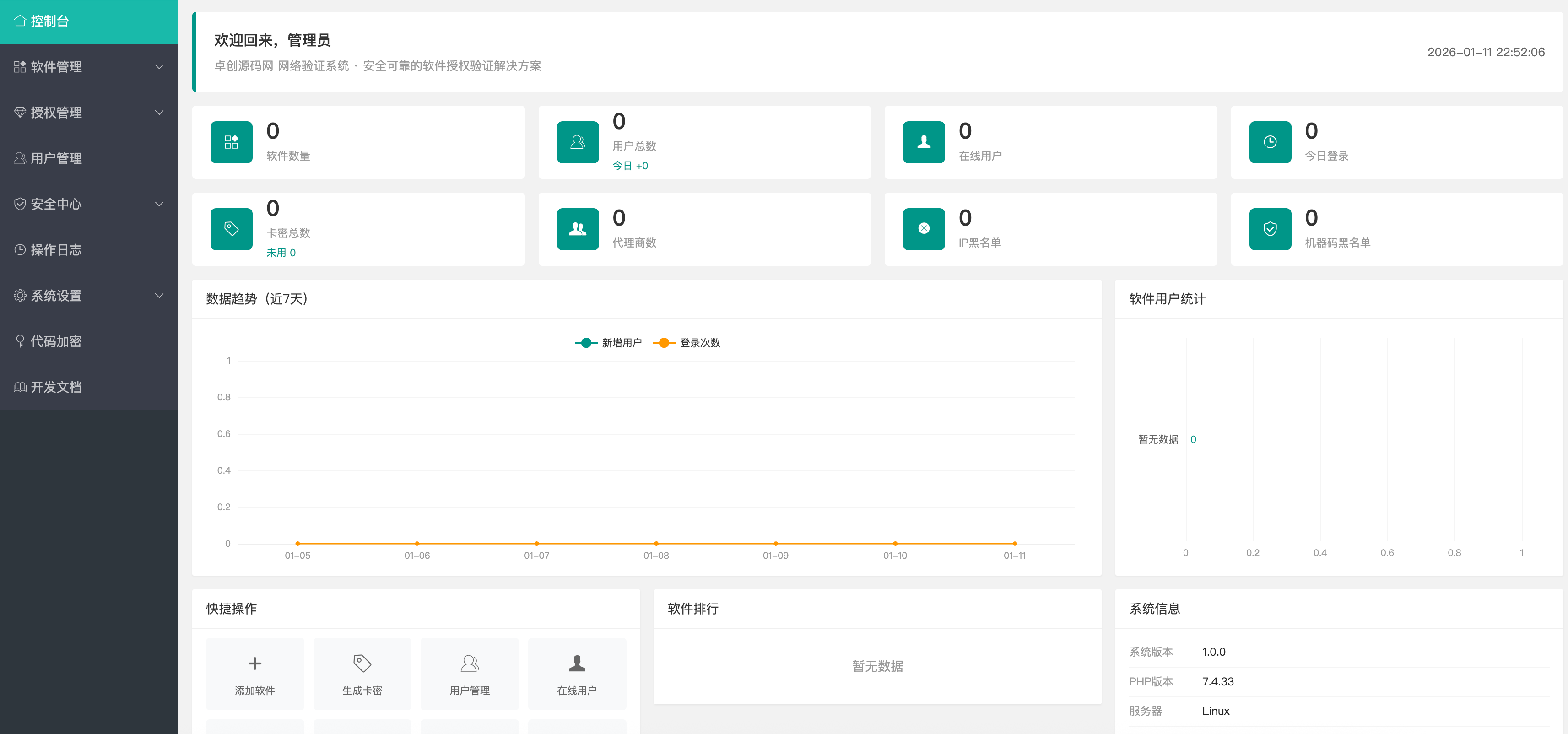 168源码网发布：鼠大侠网络验证系统PHP源码 - 一机一码授权验证｜多软件管理平台｜全开源PHP验证解决方案-168源码网-PHP网站源码模板,插件软件资源分享平台！