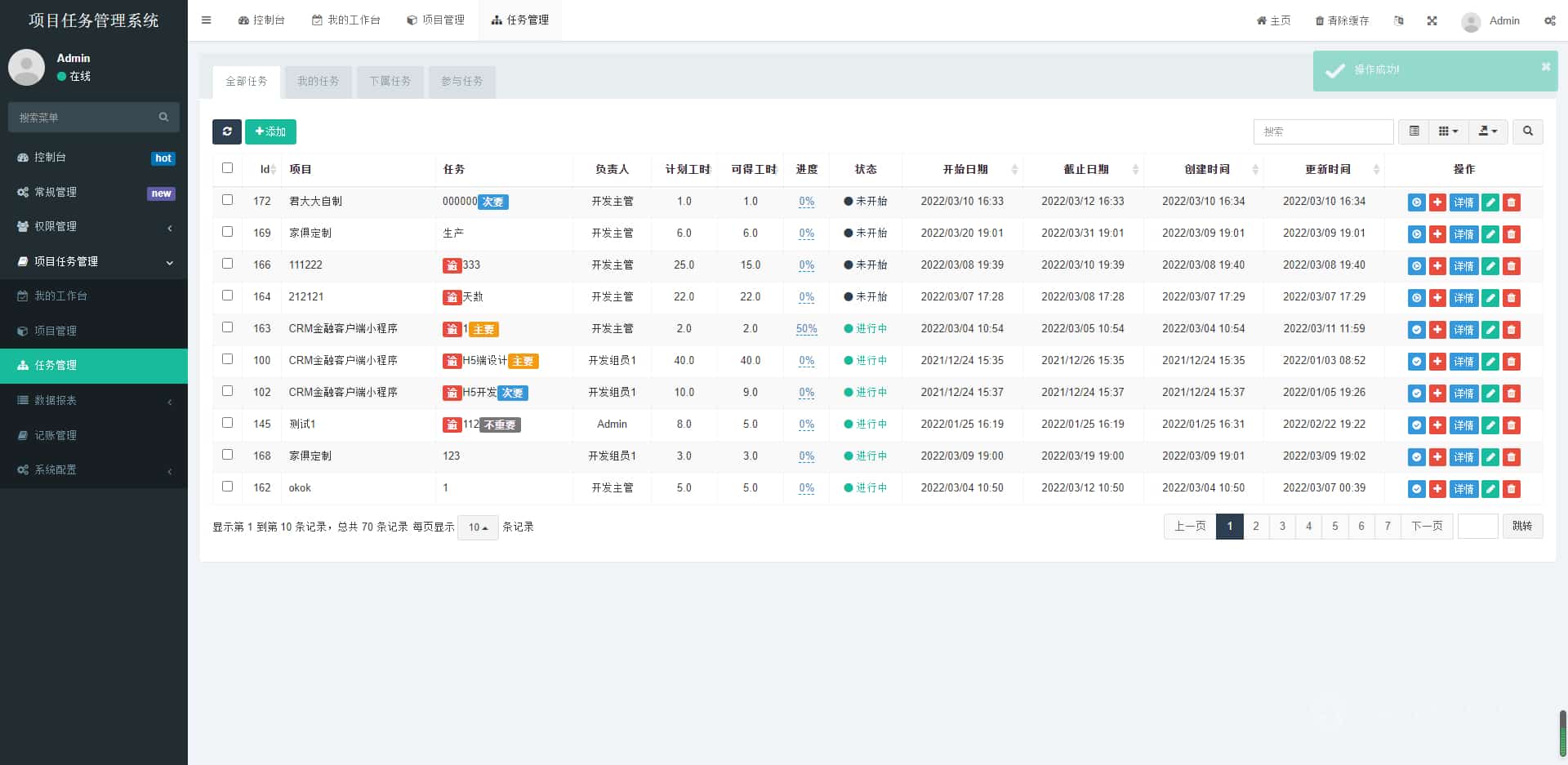 图片[3]-168源码网发布：私有化项目任务系统FastAdmin框架开发版 - 项目财务绩效一体化管理平台｜全流程任务协作解决方案｜企业级私有化部署源码