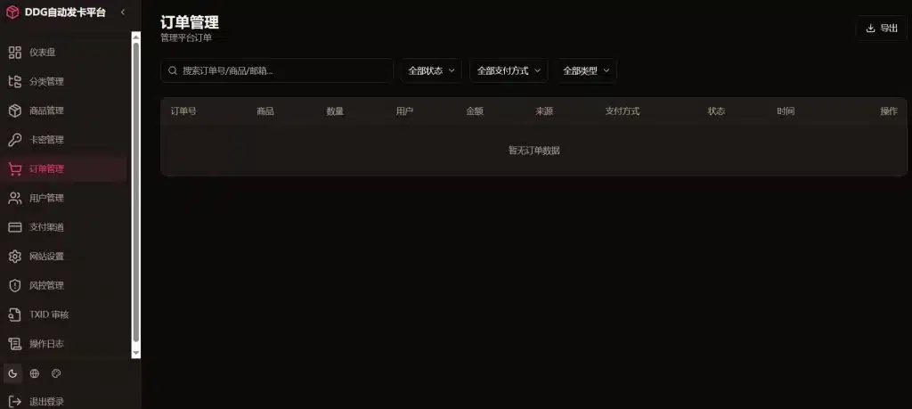 图片[2]-DDG自动发卡平台源码下载|无人值守卡密自动发货发卡网源码 | 168源码网