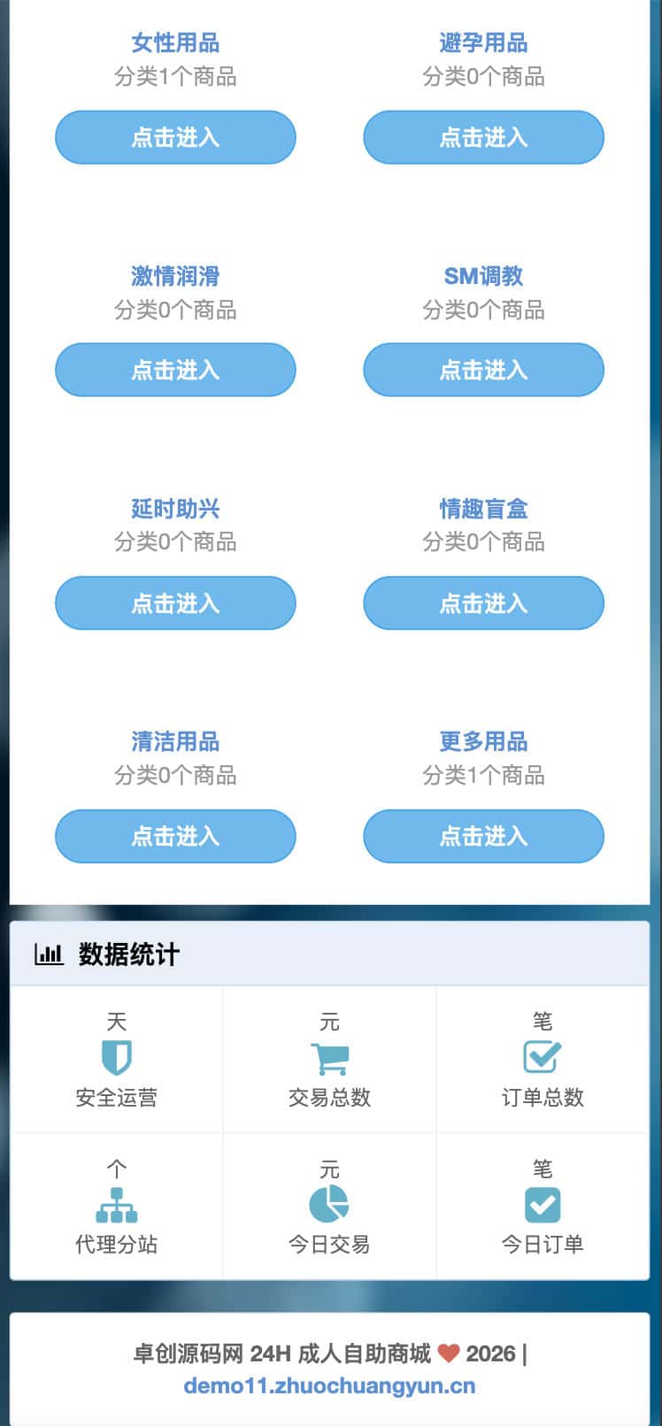 图片[2]-成人情趣商城系统源码 彩虹发卡二开多模板版 | 168源码网