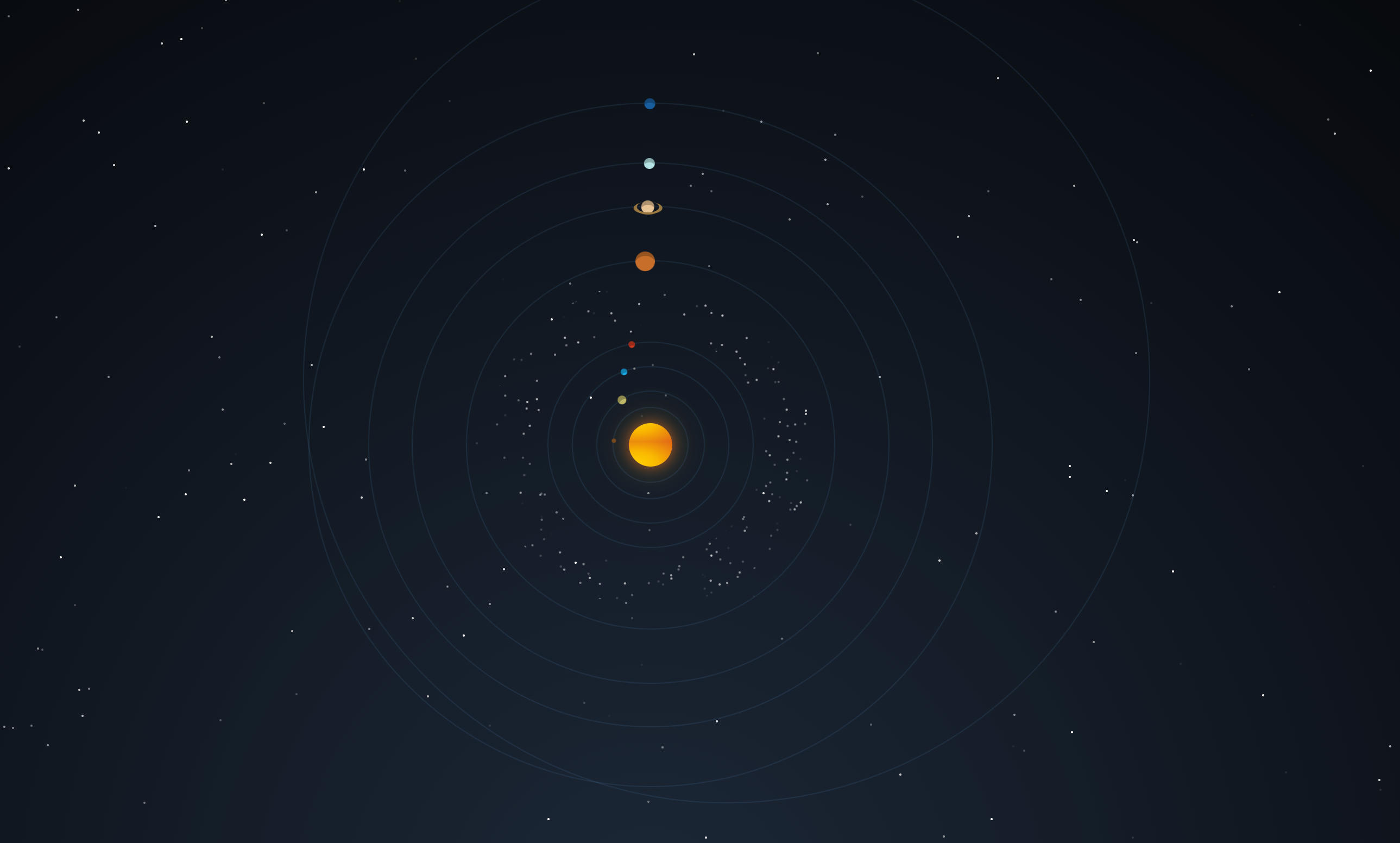 图片[1]-太阳系运行动画效果HTML5源码 三维行星轨道模拟 | 168源码网