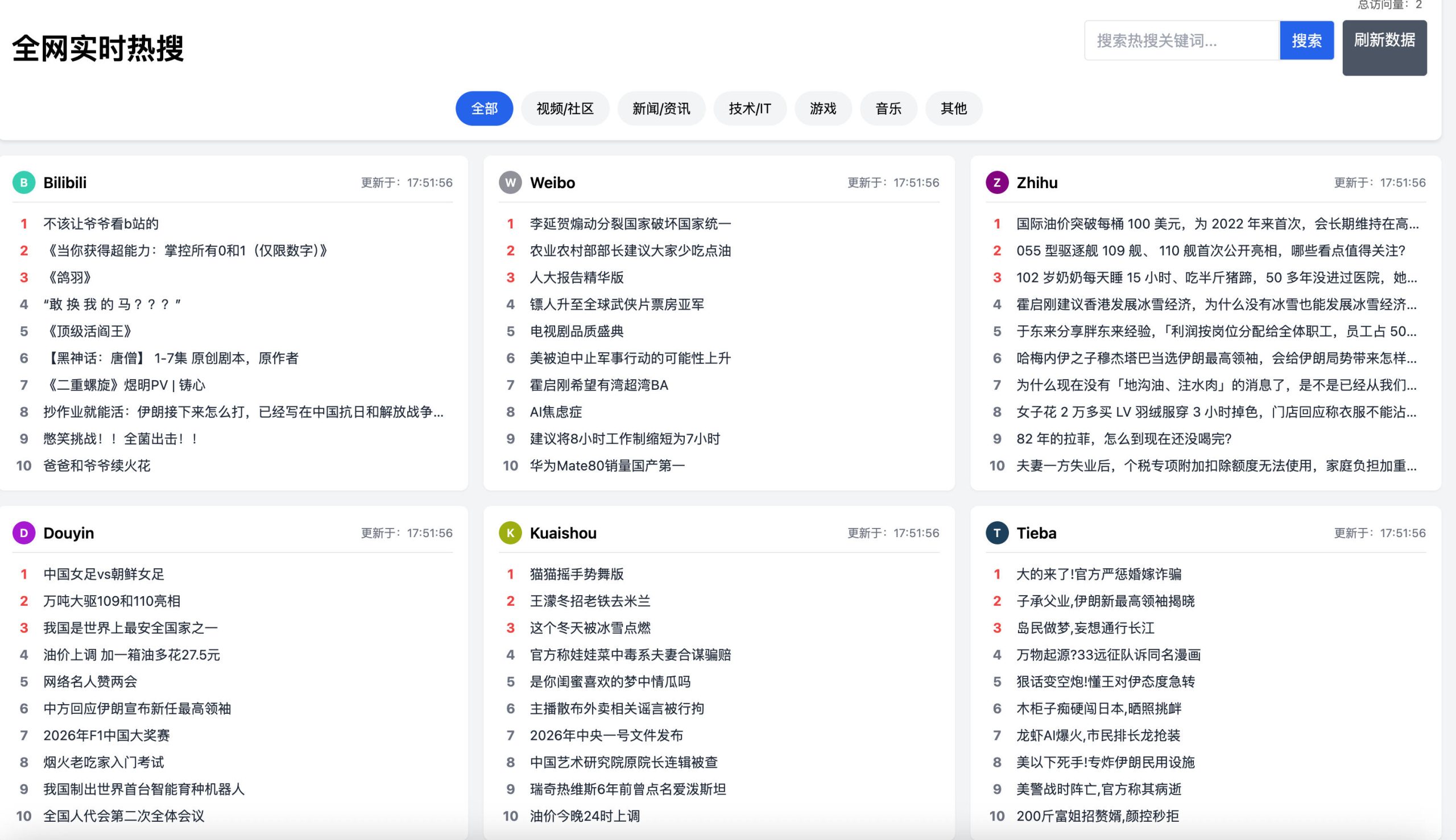 168源码网发布：搜聚合网站源码全功能完整版｜无需数据库PHP热搜聚合工具｜多平台实时热搜与天气导航站解决方案-168源码网-PHP网站源码模板,插件软件资源分享平台！
