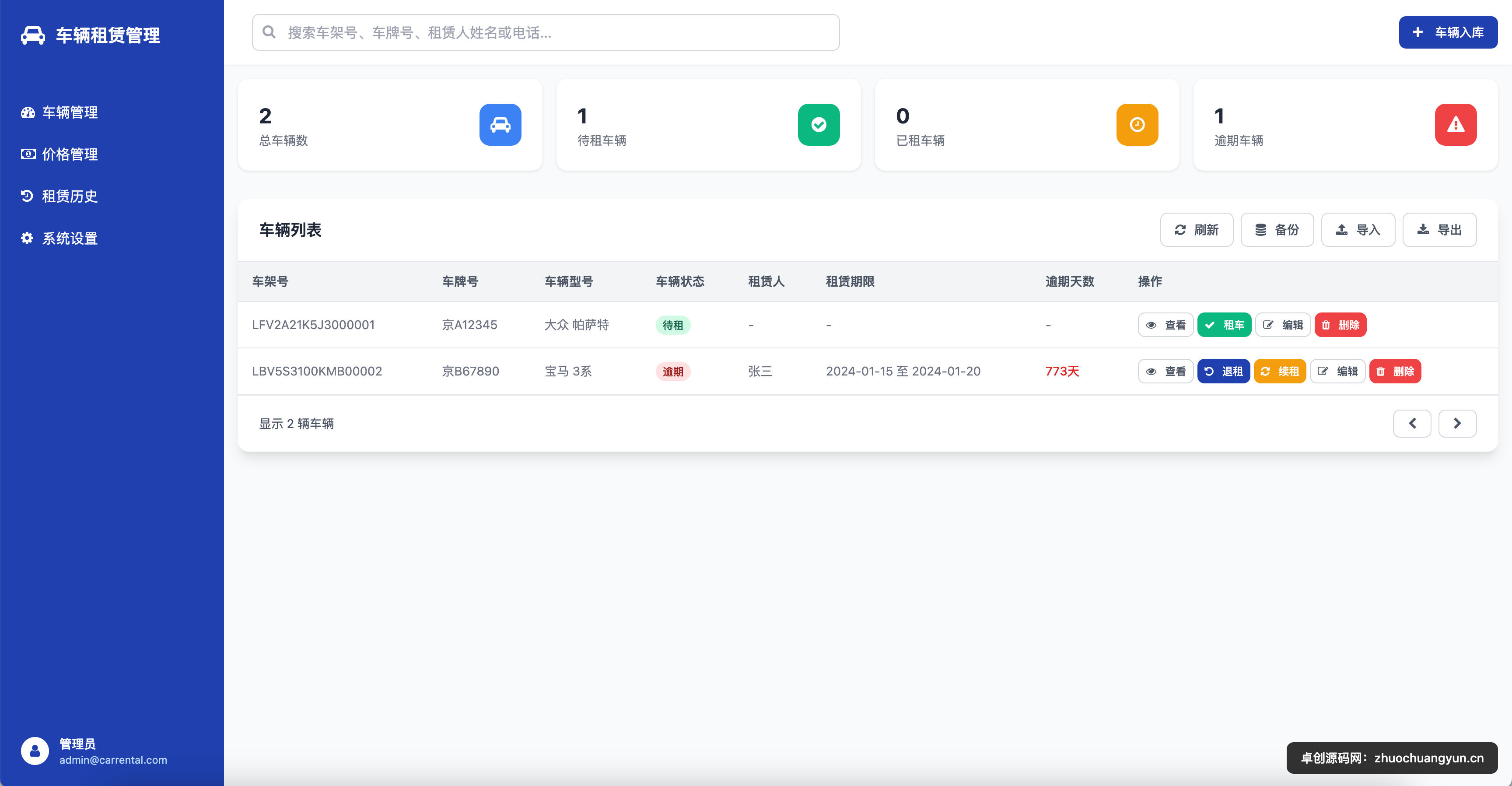 图片[1]-租车单页系统HTML源码 静态租车信息发布页 | 168源码网